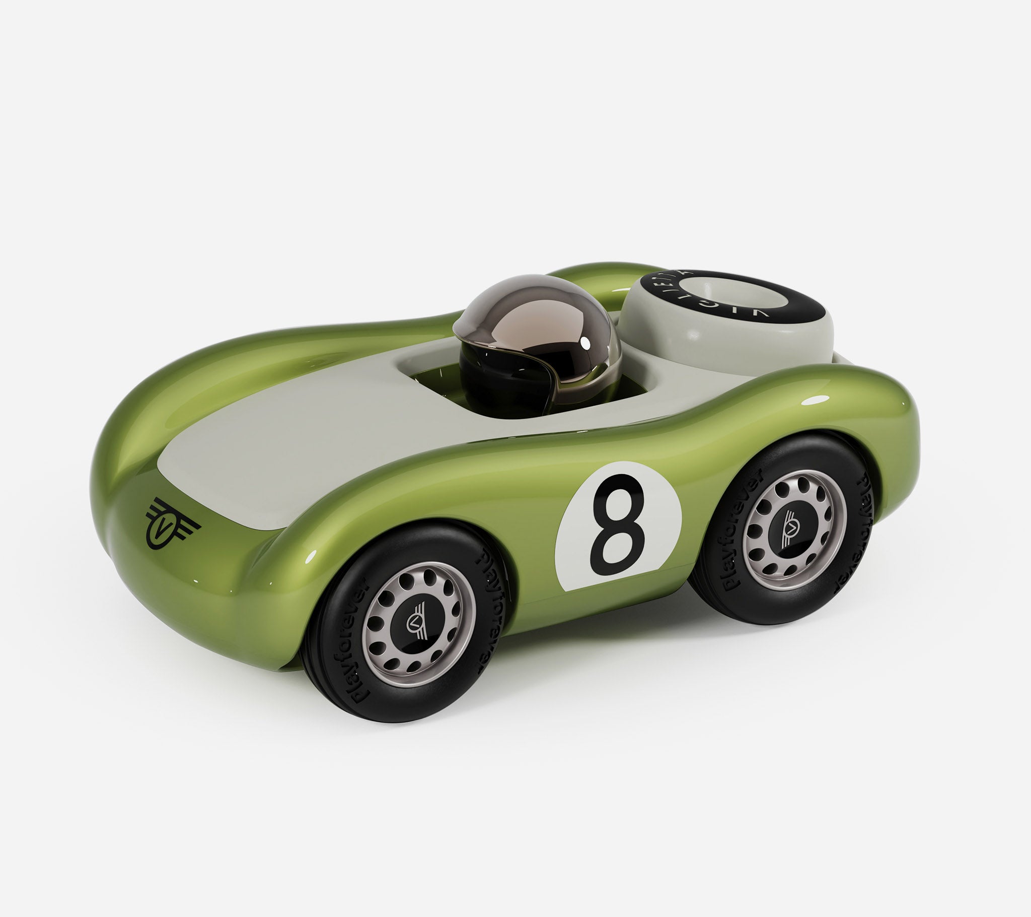 Playforever Vigliettaトイカー PL-VV102、箱なし Playforever VV104 Viglietta Birdy - Metallic Green Car